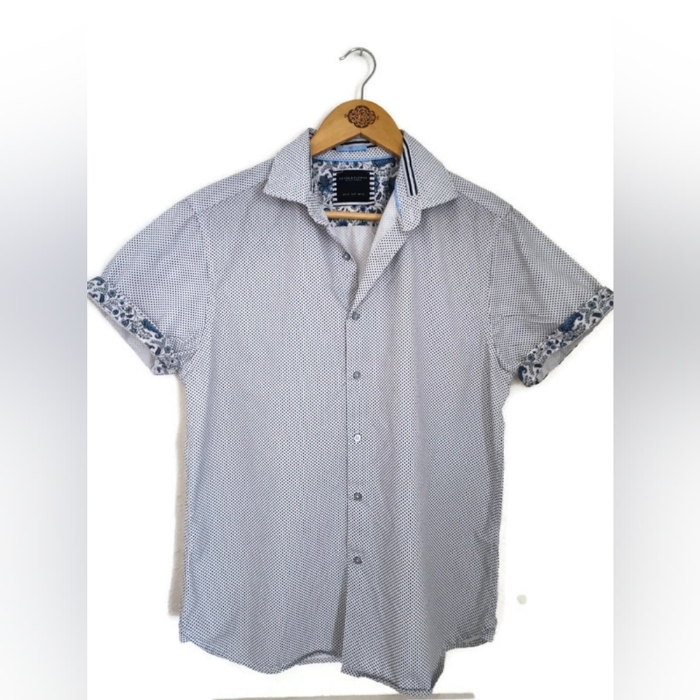 Denim & Flower Cotton Top